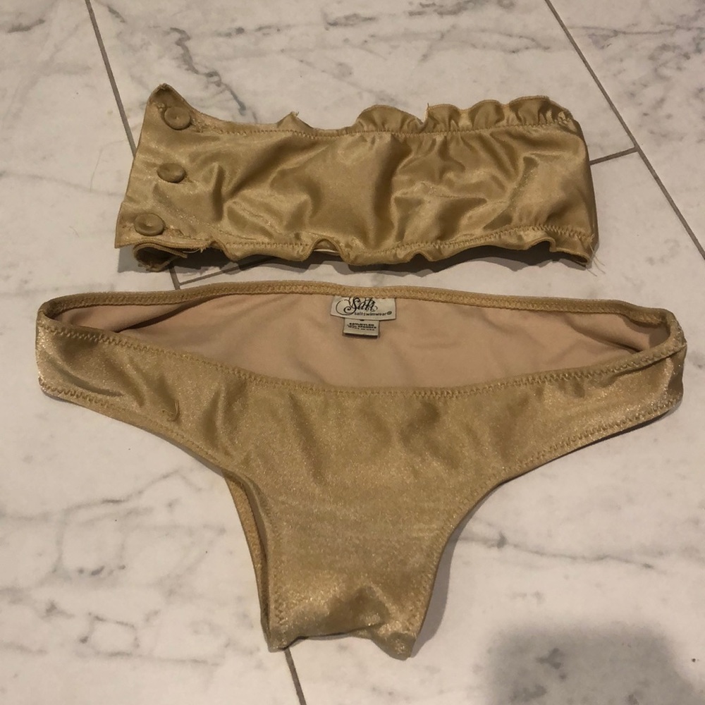 Gorgeous gold bikini